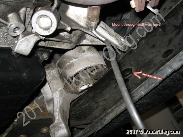 Remove Chrysler front mount